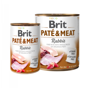 Brit Paté & Meat Rabbit – Kompletna vlažna hrana za pse sa kunićem 400g