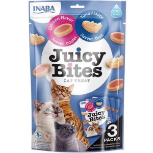 Poslastice Za Mace Sa Piletinom i Tunjevinom Juicy Bites 3 x 11.3 GR