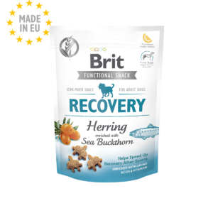 BRIT Care Functional Snack Recovery Herring – Funkcionalna poluvlažna poslastica za oporavak odraslih pasa (150g)
